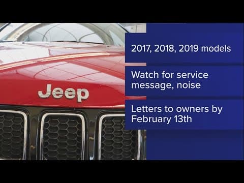 Some Jeeps are being recalled due to brake issues, sudden power loss