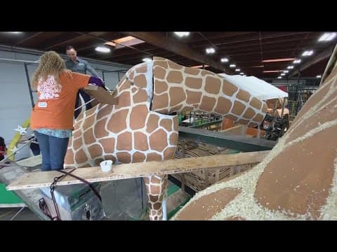 Sneak peek at 'Safari Park's Float' for 134th Rose Parade