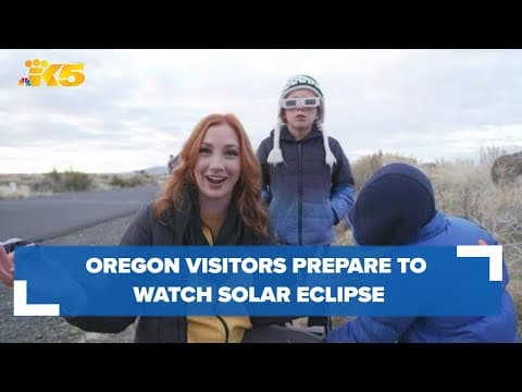 Oregon visitors prepare to watch solar eclipse
