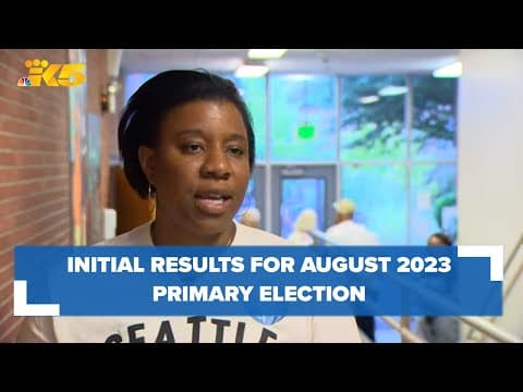 Initial results for August 2023 primary election released