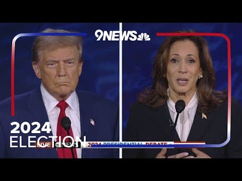 Presidential Debate: Trump says Harris' economic plan is like 'Run Spot, Run'