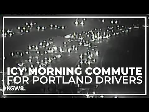 Icy morning commute Monday in Portland metro area