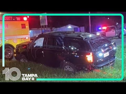 Hillsborough deputy hospitalized after drunk driver crashed into patrol car, officials say