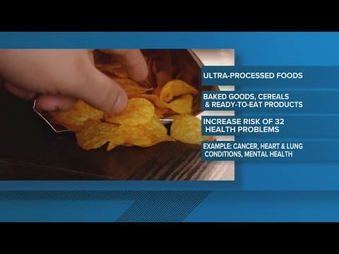 Researchers believe ultra-processed foods can increase risk of developing various health problems
