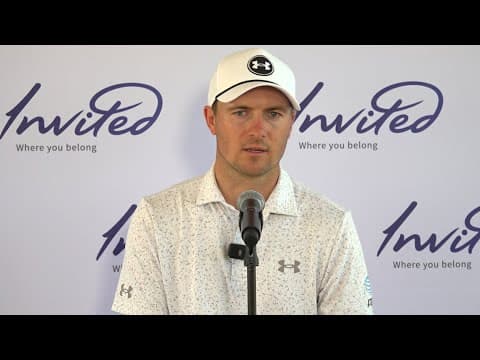 Jordan Spieth speaks on wrist injury in full press conference at charity golf tournament