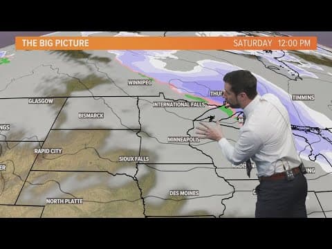 The morning forecast for Friday, Dec. 6