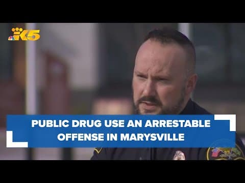 Marysville touts success of local ordinance making public drug use an arrestable offense