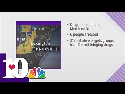 Seven people arrested as part of Knoxville's '313 Initiative' to stop Detroit drug pipeline