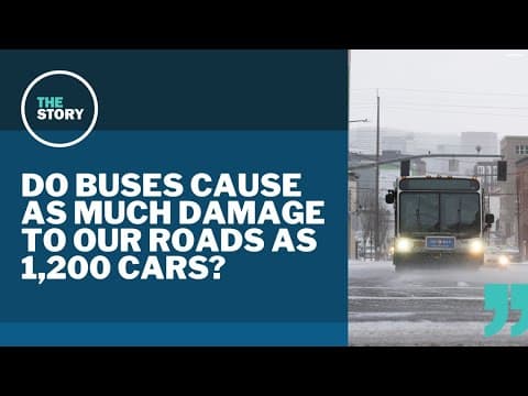 Yes, one bus can do more pavement damage than 1,200 cars