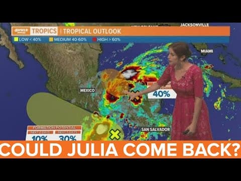 Tuesday Morning Tropical Update: Julia may try to redevelop