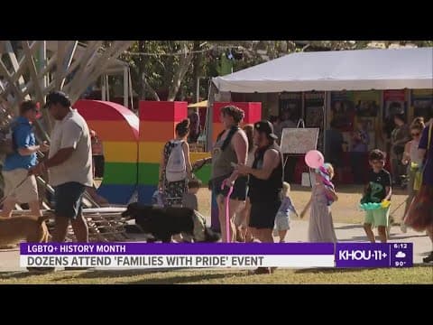 Houstonians attend 'Families with Pride' event at Discovery Green