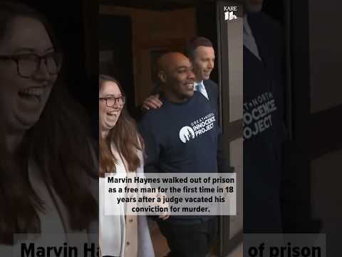 Marvin Haynes is free for the first time in 18 years after a judge vacated his murder conviction.