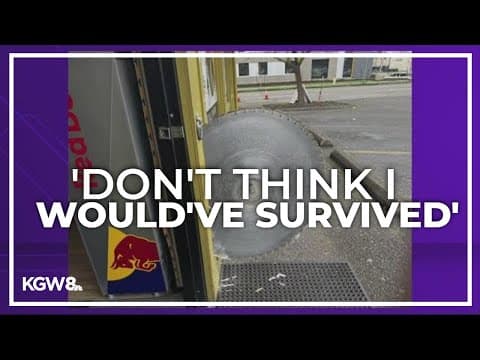 Eugene man has close call with runaway saw blade