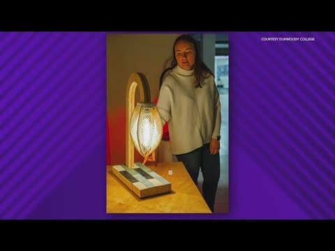 Student-designed lamp highlighted in Home and Remodeling Show
