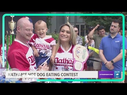 Port Richey couple to defend titles at 2023 Nathan's Hot Dog Eating Contest