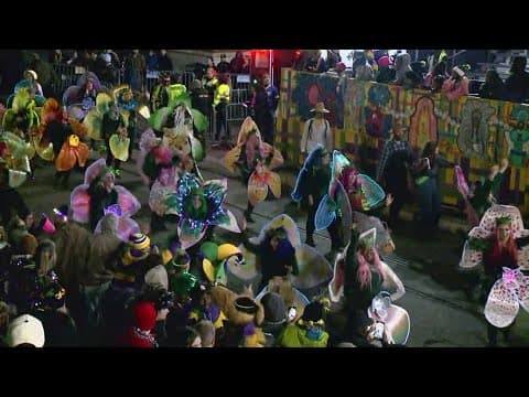Krewe of Cleopatra | Krewe des Fleurs Shines as a Magical Moving Garden