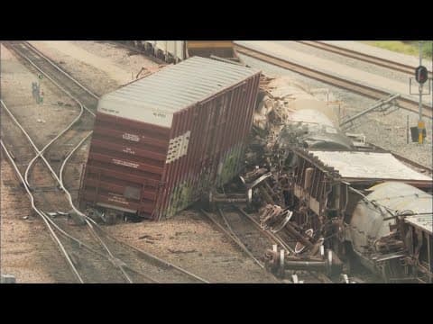Train derails in Fort Worth, officials say