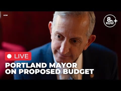 Portland mayor discusses proposed $8.54 billion budget