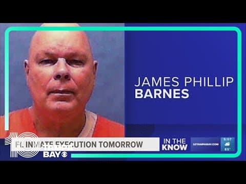 Florida set to execute inmate James Phillip Barnes in nurse's 1988 hammer killing