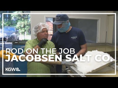 Rod Hill learns how to make sea salt at Jacobsen Salt Co.