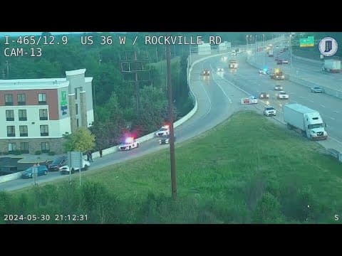 Several cars shot, man wounded while driving on I-465 on Indy's west side