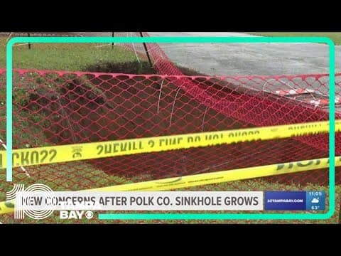 New concerns raised after Polk County sinkhole grows