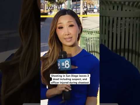 Shooting in downtown San Diego leaves 3 dead including suspect, and officer injured during shootout