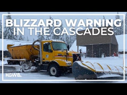 Rare blizzard warning for Cascades with 2-4 feet of snow expected over mountain passes
