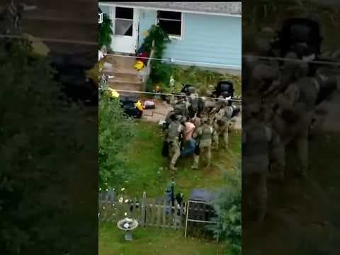 Man handcuffed, taken away on a stretcher after officers shot in rural Minnesota.
