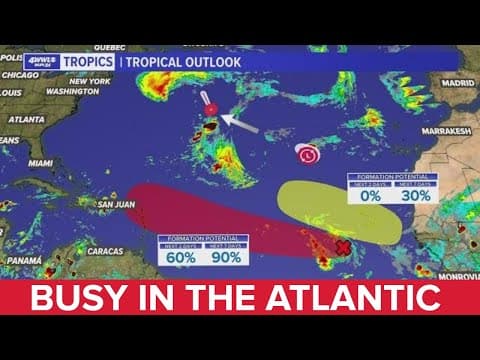 Sunday night tropical update: Several areas in Atlantic worth keeping an eye on