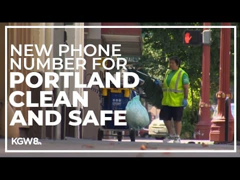 New phone number for nonemergency security and cleaning services in downtown Portland