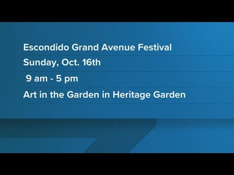 The Escondido Grand Avenue Festival kicks off this weekend