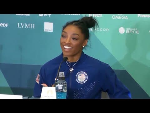 Simone Biles and Suni Lee talk about stressing out as they went through the 2024 Olympics all-around