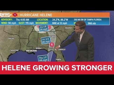 Thursday 5 AM Tropical Update: Helene growing stronger