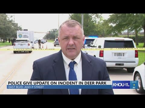 Man with knives attacking vehicles at intersection in Deer Park shot by officers, officials say
