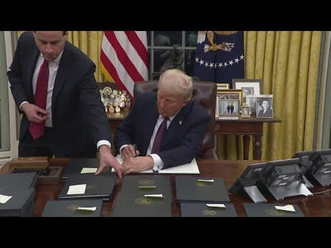 President Trump signs executive order to end birthright citizenship