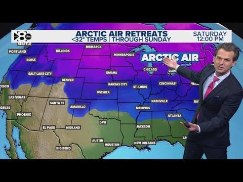 DFW Weather | Arctic air retreating, cold front on Sunday