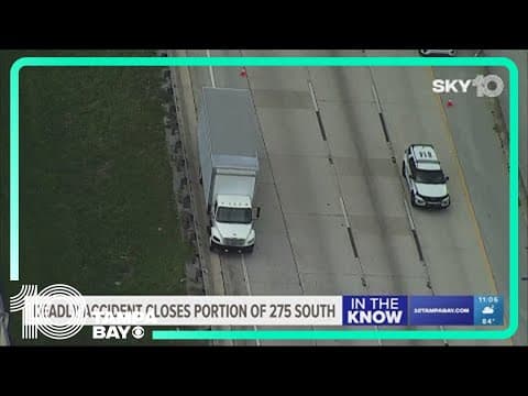 FHP: Man walking across I-275 in Tampa hit, killed by box truck