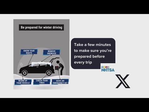 How to stay safe on the roads during winter weather