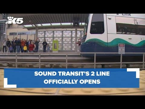 Sound Transit opens 2 Line, connecting Bellevue and Redmond