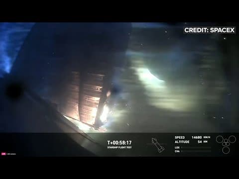 SpaceX Starship successfully splashes down in gulf after test launch