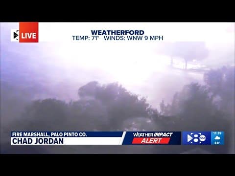 North Texas fire marshal provides update as severe weather comes through on Sunday night