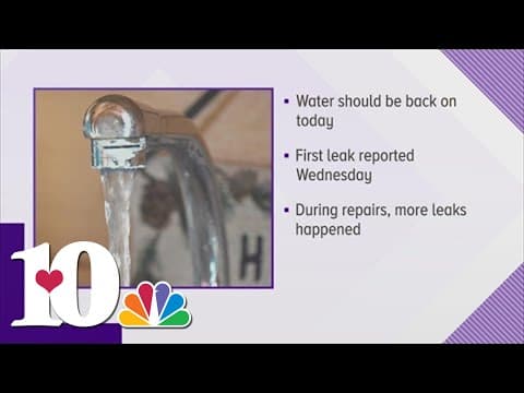 Anderson Co. Water crews working to fix leak