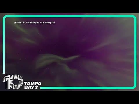 Northern lights dance across Finnish night sky amid severe geomagnetic storm