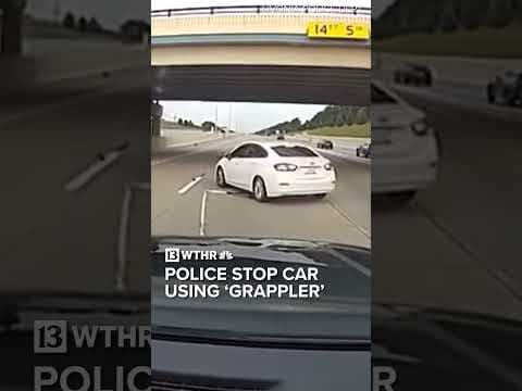Michigan police use "The Grappler" to stop pursuit