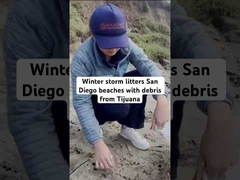 The atmospheric river that swept through San Diego brought tons of plastic to the coastlines.