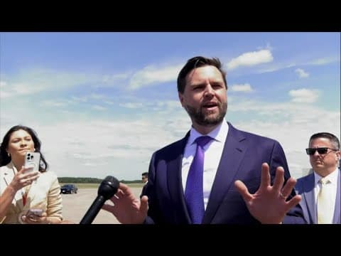 JD Vance says he walked over to Air Force Two to ask why Harris won't answer media's questions