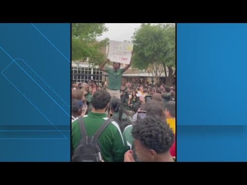 Students walk out at Grace King HS over closing