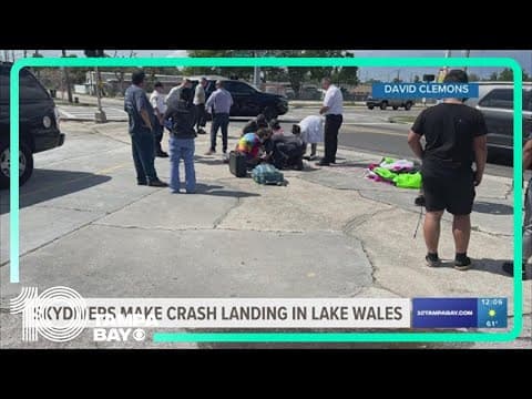 Skydivers make 'hard landing' in downtown Lake Wales
