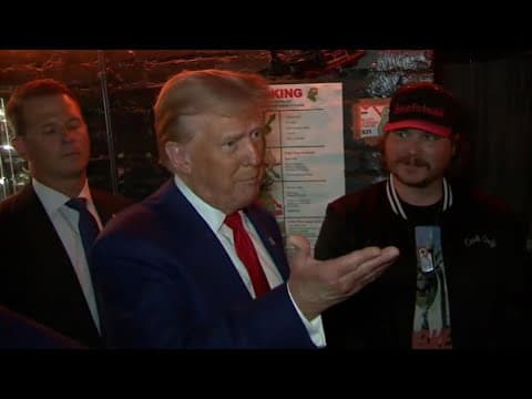 Donald Trump visits Bitcoin bar in New York City, signs autographs (Sept. 18, 2024)